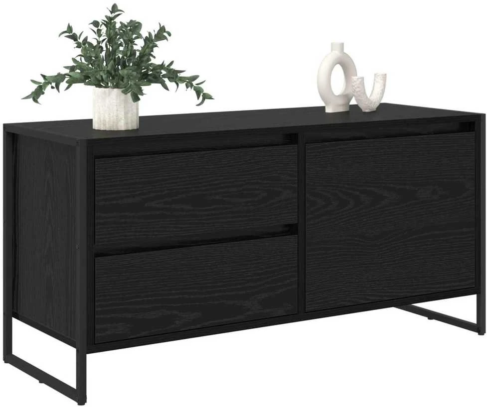 TV staliukas Televizoriaus spintelė 100 x 36 x 49.5 cm Juodas ąžuolas