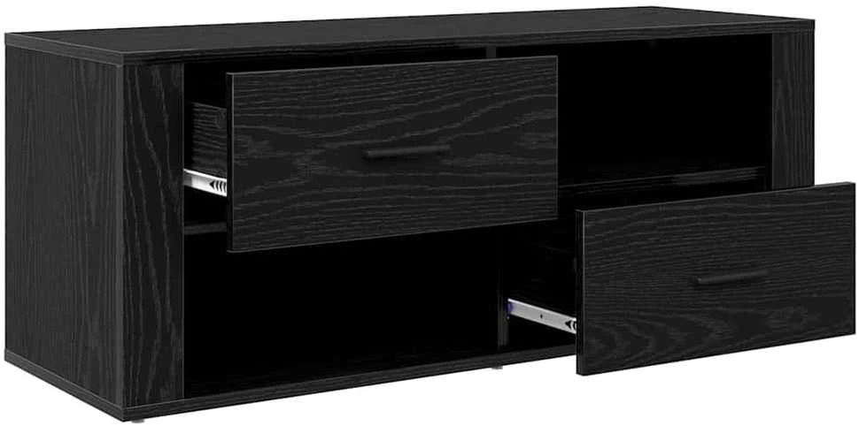 TV staliukas Televizoriaus spintelė 100 x 35 x 40 cm Juodas ąžuolas