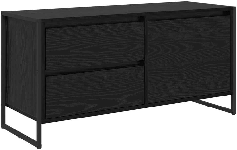 TV staliukas Televizoriaus spintelė 100 x 36 x 49.5 cm Juodas ąžuolas