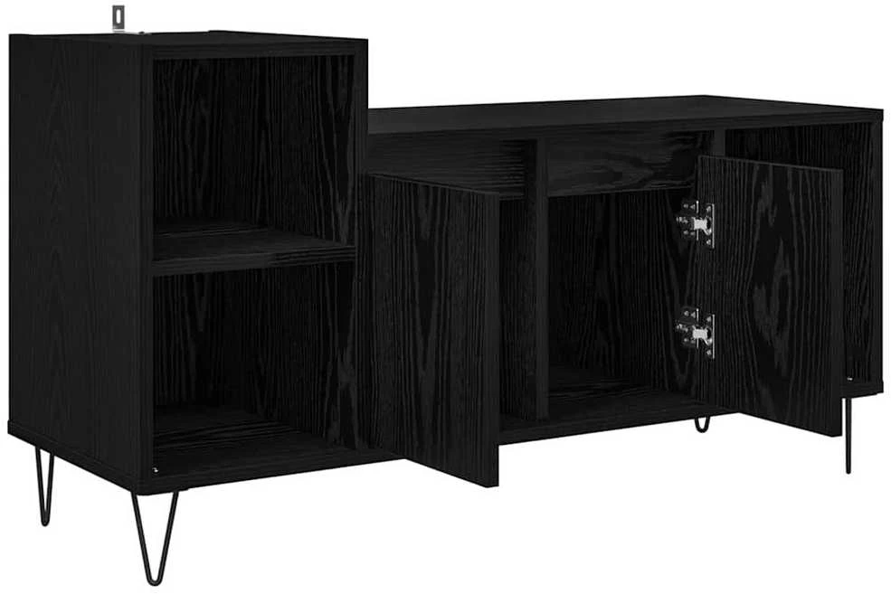 TV staliukas Televizoriaus spintelė 100 x 35 x 55 cm Juodas ąžuolas