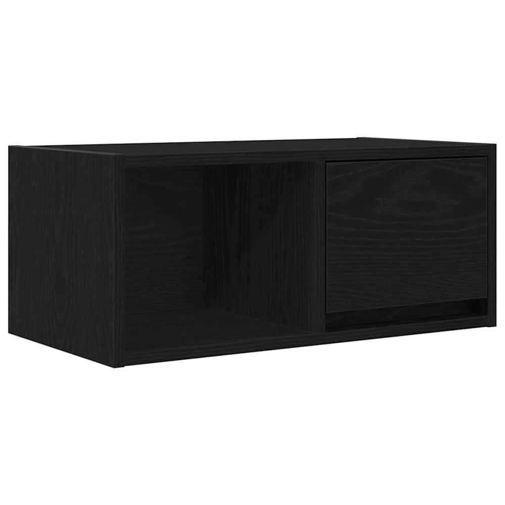 TV staliukas Televizoriaus spintelė, juodas ąžuolas, 60x31x25,5 cm, mediena