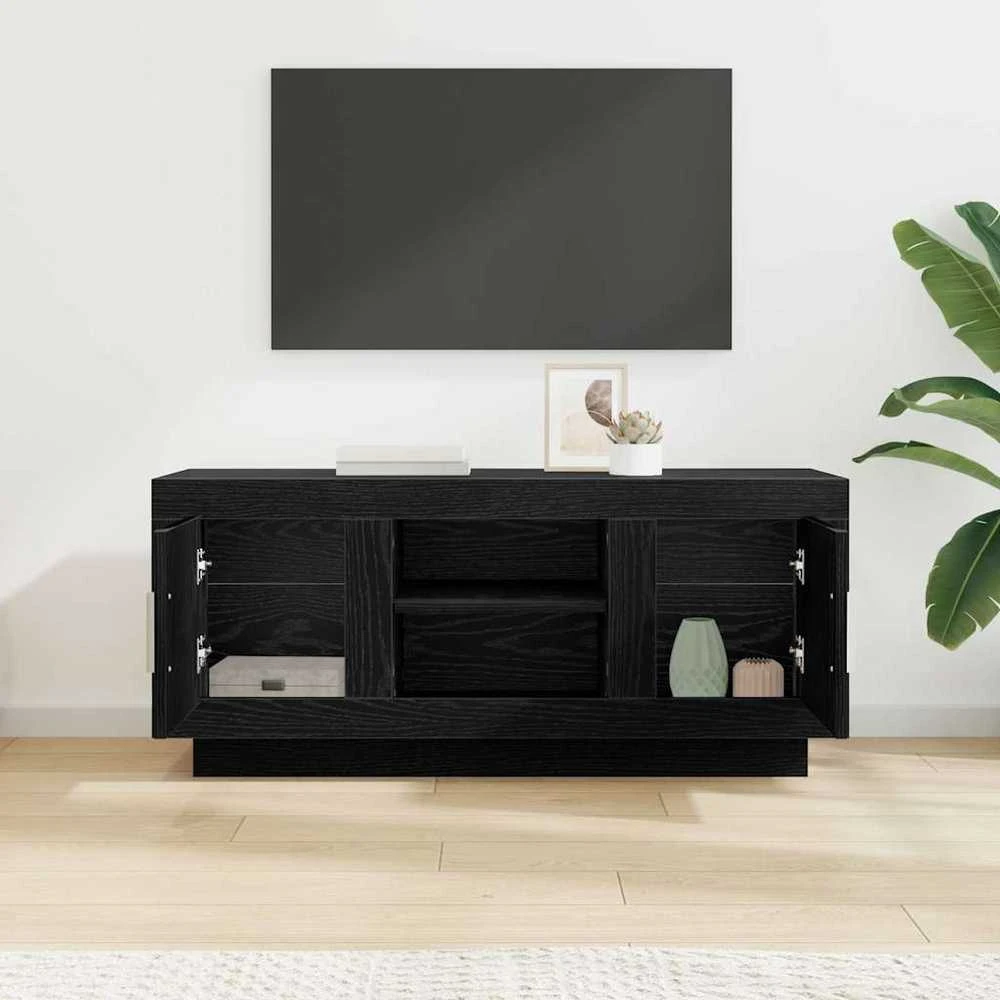 TV staliukas Televizoriaus spintelė 102 x 35 x 45 cm Juodas ąžuolas