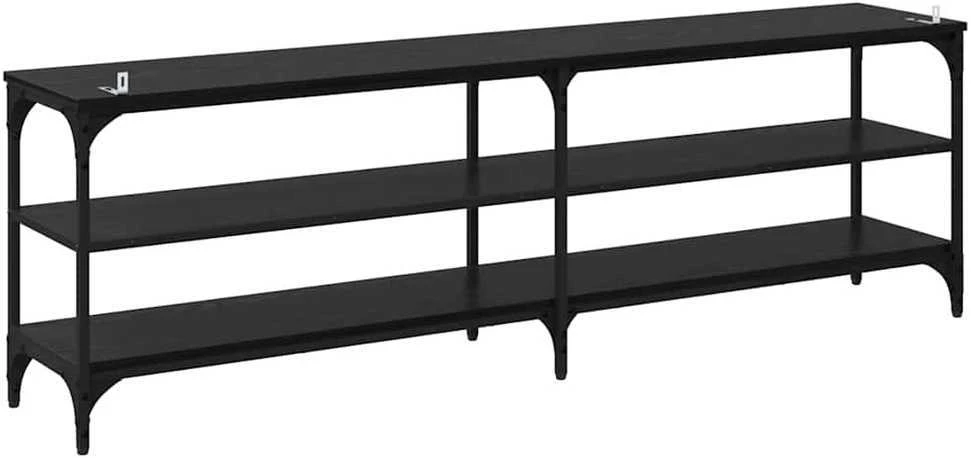 TV staliukas Televizoriaus spintelė 160 x 30 x 50 cm Juodas ąžuolas