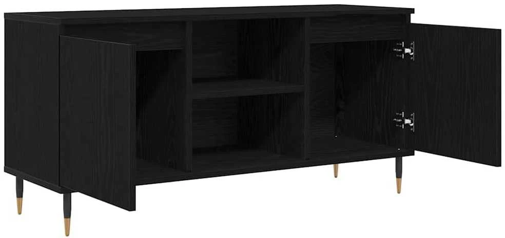 TV staliukas Televizoriaus spintelė 104 x 35 x 50 cm Juodas ąžuolas