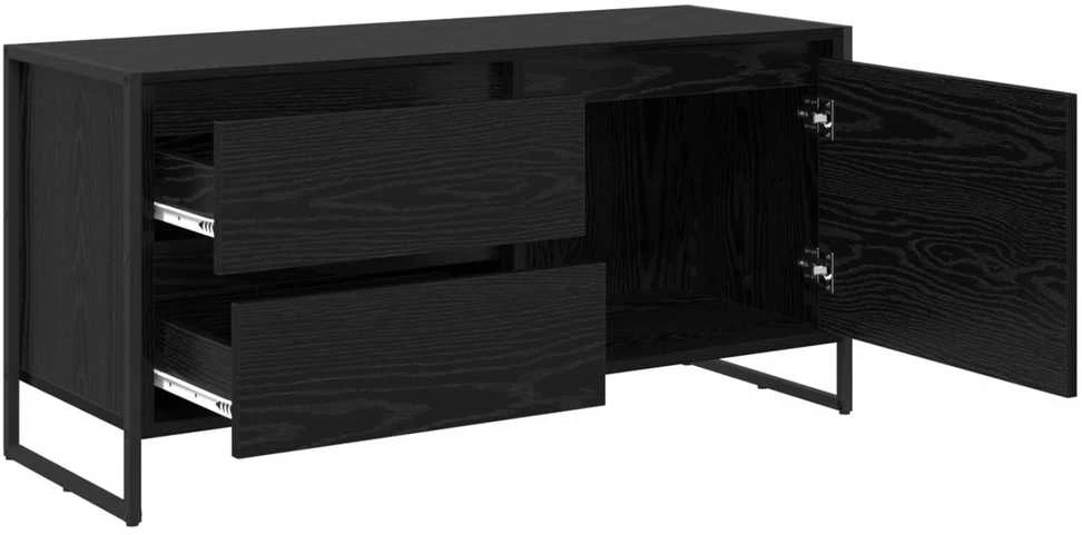 TV staliukas Televizoriaus spintelė 100 x 36 x 49.5 cm Juodas ąžuolas