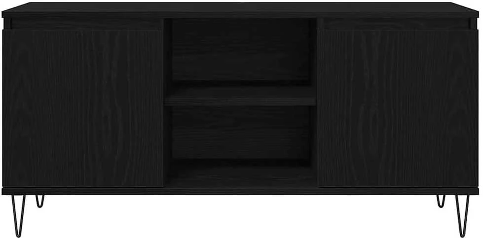 TV staliukas Televizoriaus spintelė 104 x 35 x 50 cm Juodas ąžuolas