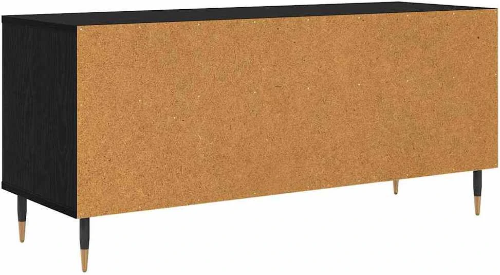 TV staliukas Televizoriaus spintelė Juodas ąžuolas 100 x 34,5 x 44,5 cm