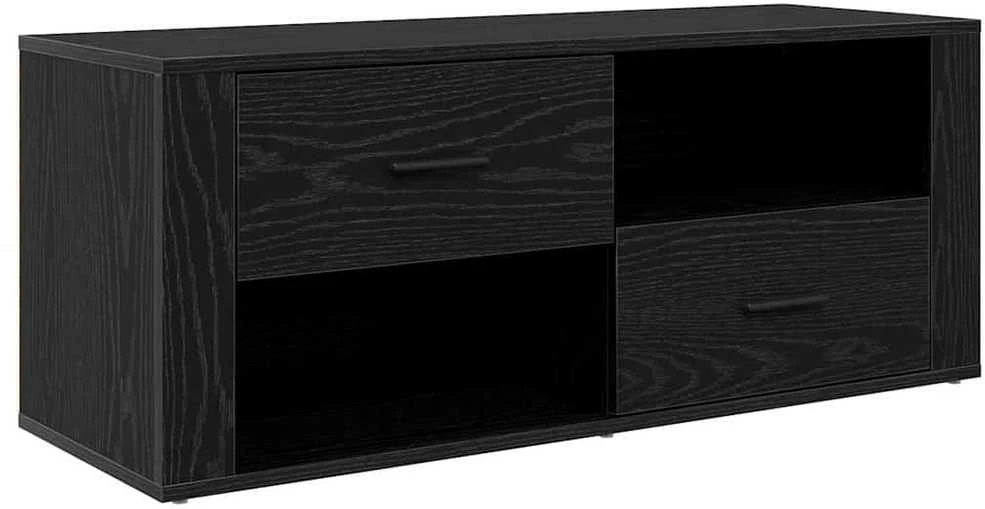 TV staliukas Televizoriaus spintelė 100 x 35 x 40 cm Juodas ąžuolas