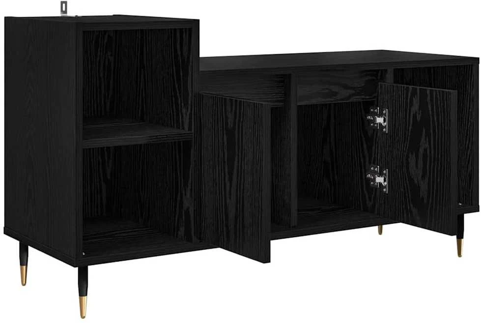 TV staliukas Televizoriaus spintelė 100 x 35 x 55 cm Juodas ąžuolas