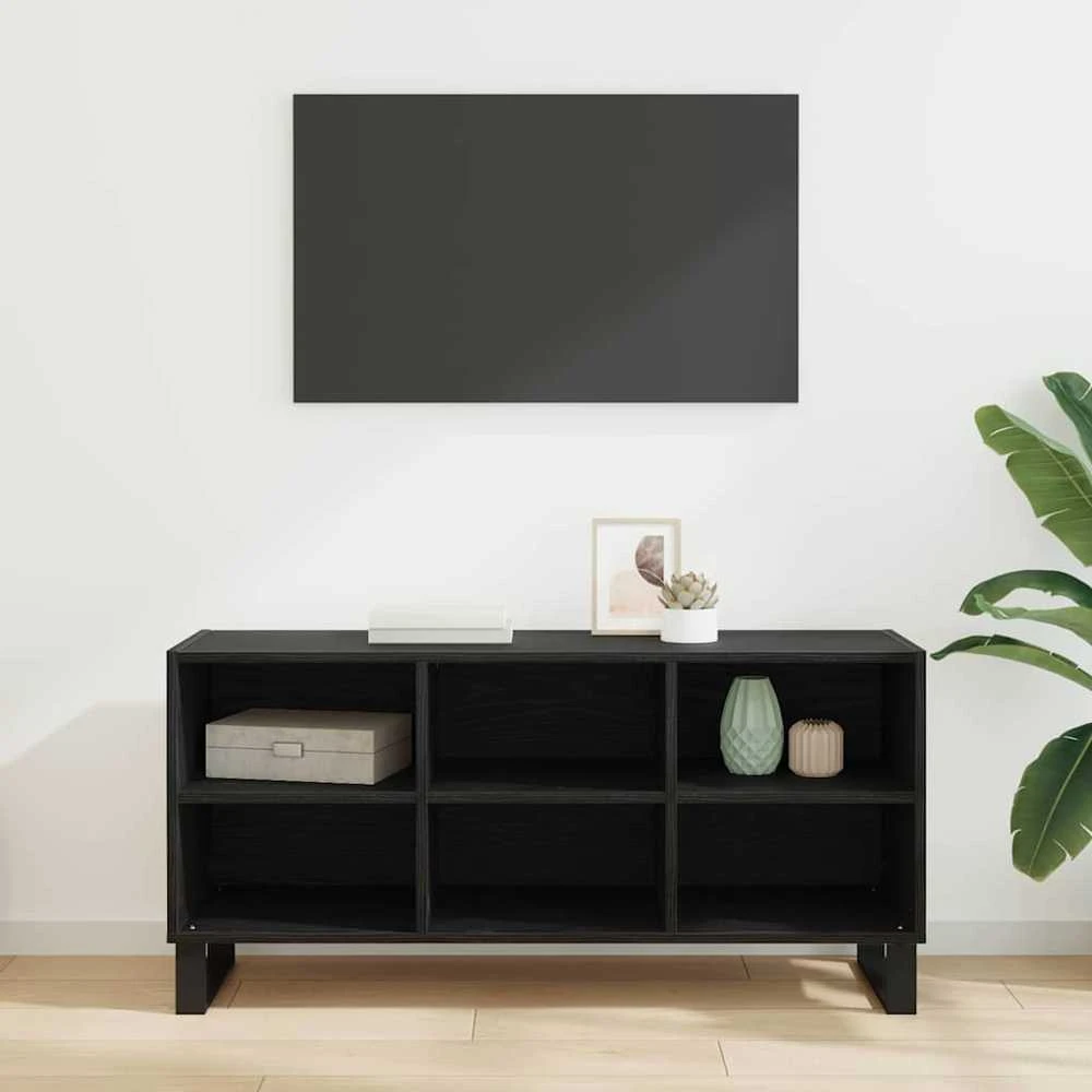TV staliukas Televizoriaus spintelė 103,5 x 30 x 50 cm Juodas ąžuolas