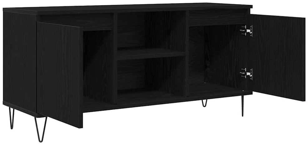 TV staliukas Televizoriaus spintelė 104 x 35 x 50 cm Juodas ąžuolas