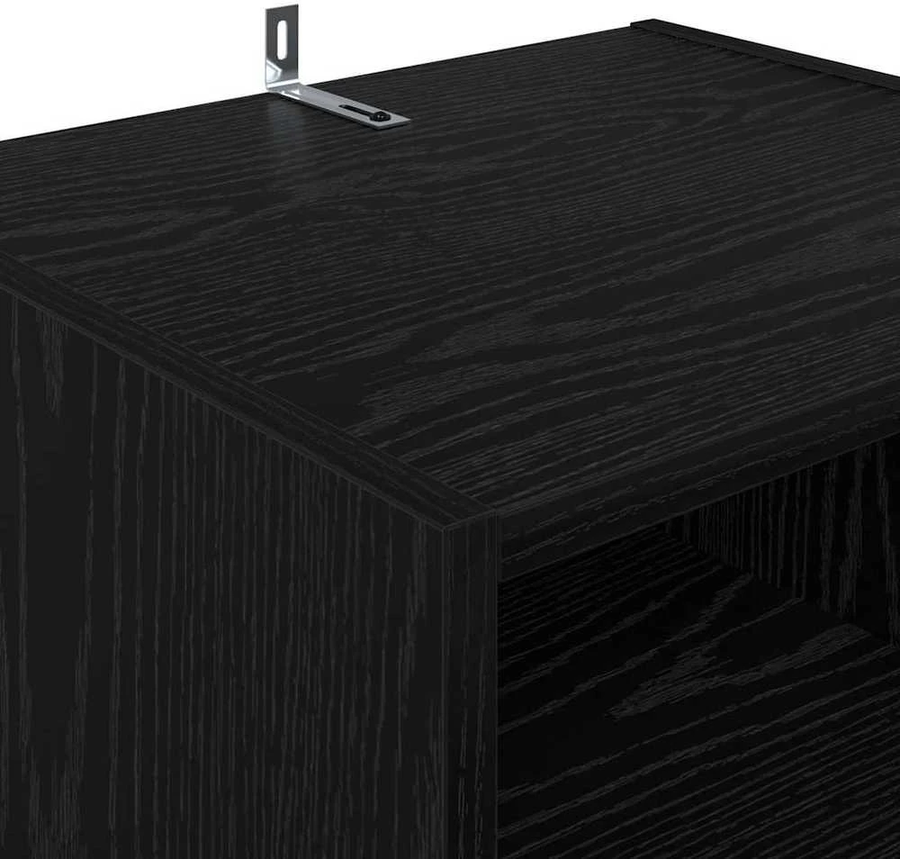TV staliukas Televizoriaus spintelė 160 x 35 x 55 cm Juodas ąžuolas