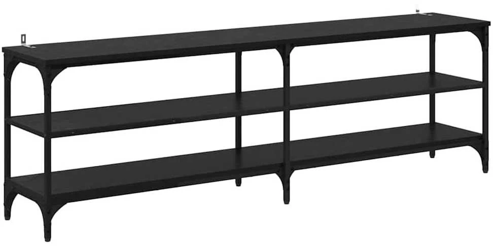 TV staliukas Televizoriaus spintelė 160 x 30 x 50 cm Juodas ąžuolas