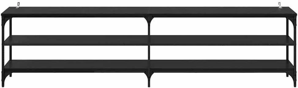 TV staliukas Televizoriaus spintelė 200 x 30 x 50 cm Juodas ąžuolas