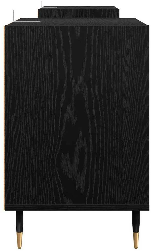TV staliukas Televizoriaus spintelė 160 x 35 x 55 cm Juodas ąžuolas