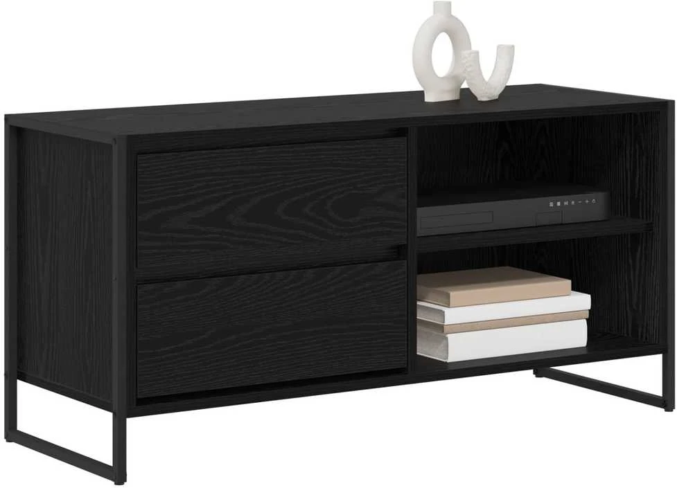 TV staliukas Televizoriaus spintelė 100 x 36 x 49,5 cm Juodas ąžuolas
