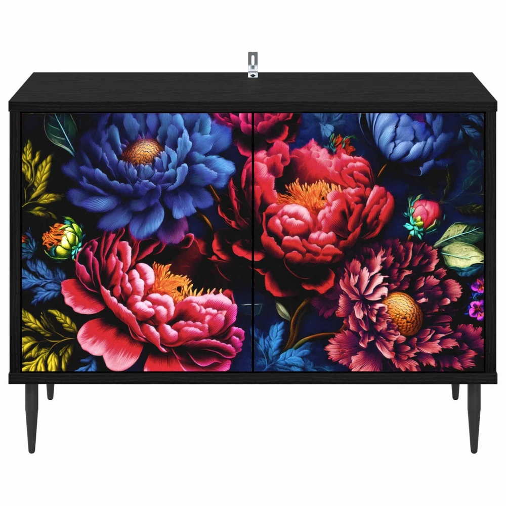TV staliukas Televizoriaus spintelė KIEL 69 x 33 x 50,5 cm Juodojo ąžuolo