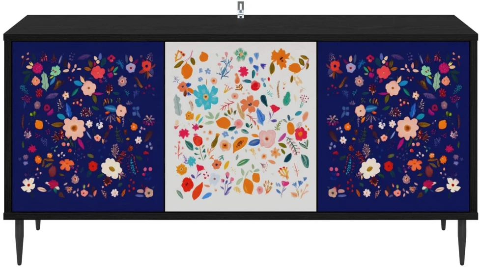 TV staliukas Televizoriaus spintelė MAINZ 102 x 33 x 51 cm Juodojo ąžuolo