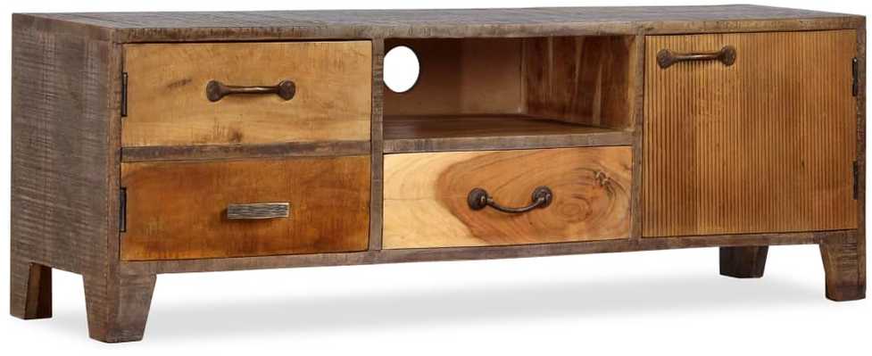 TV staliukas Televizoriaus spintelė, mediena, vint. stil., 118x30x40cm