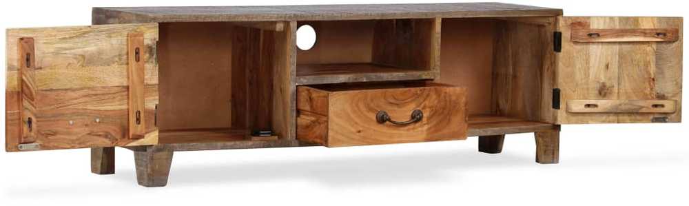TV staliukas Televizoriaus spintelė, mediena, vint. stil., 118x30x40cm