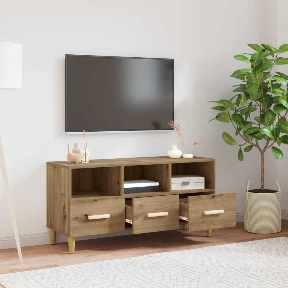 TV staliukas Televizoriaus spintelė 102 x 36 x 50 cm Meistrų ąžuolas