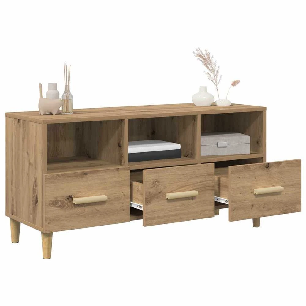 TV staliukas Televizoriaus spintelė 102 x 36 x 50 cm Meistrų ąžuolas
