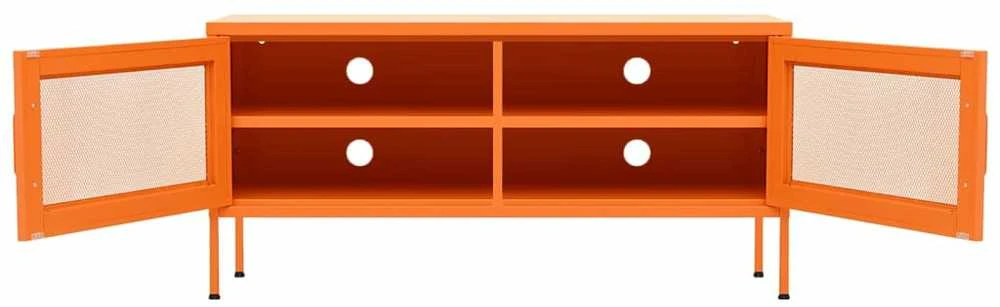 TV staliukas Televizoriaus spintelė, oranžinė, 105x35x50cm, plienas
