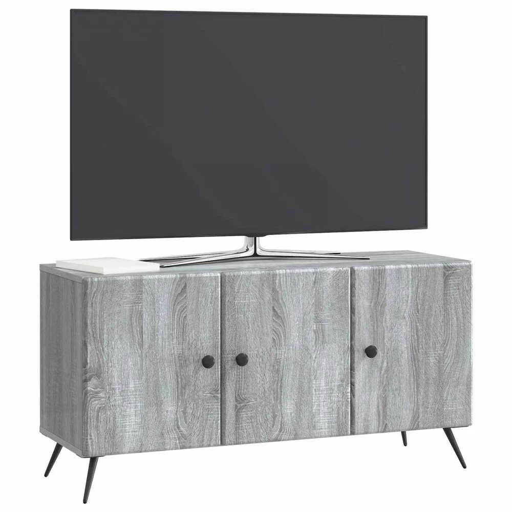 TV staliukas Televizoriaus spintelė Pilka sonoma ąžuolo 99 x 34,5 x 50 cm