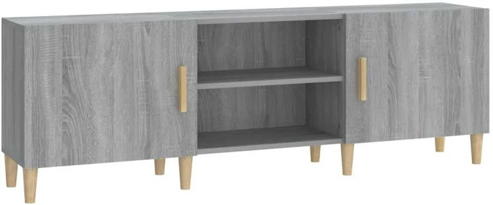 TV staliukas Televizoriaus spintelė, pilka ąžuolo, 150x30x50cm, mediena