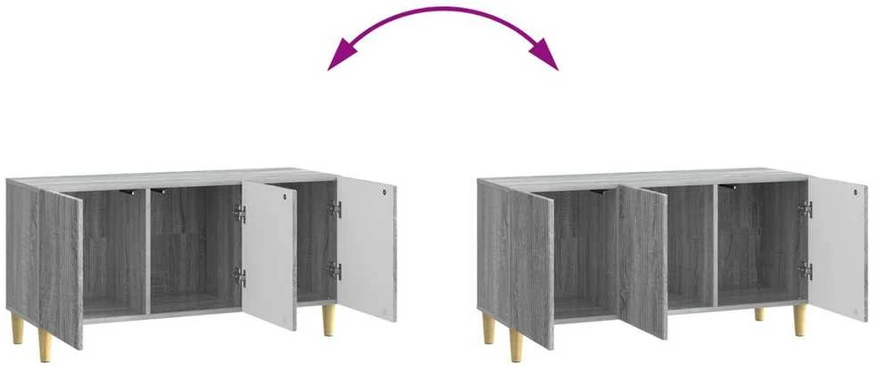 TV staliukas Televizoriaus spintelė 99 x 34,5 x 50 cm Pilka sonoma ąžuolo