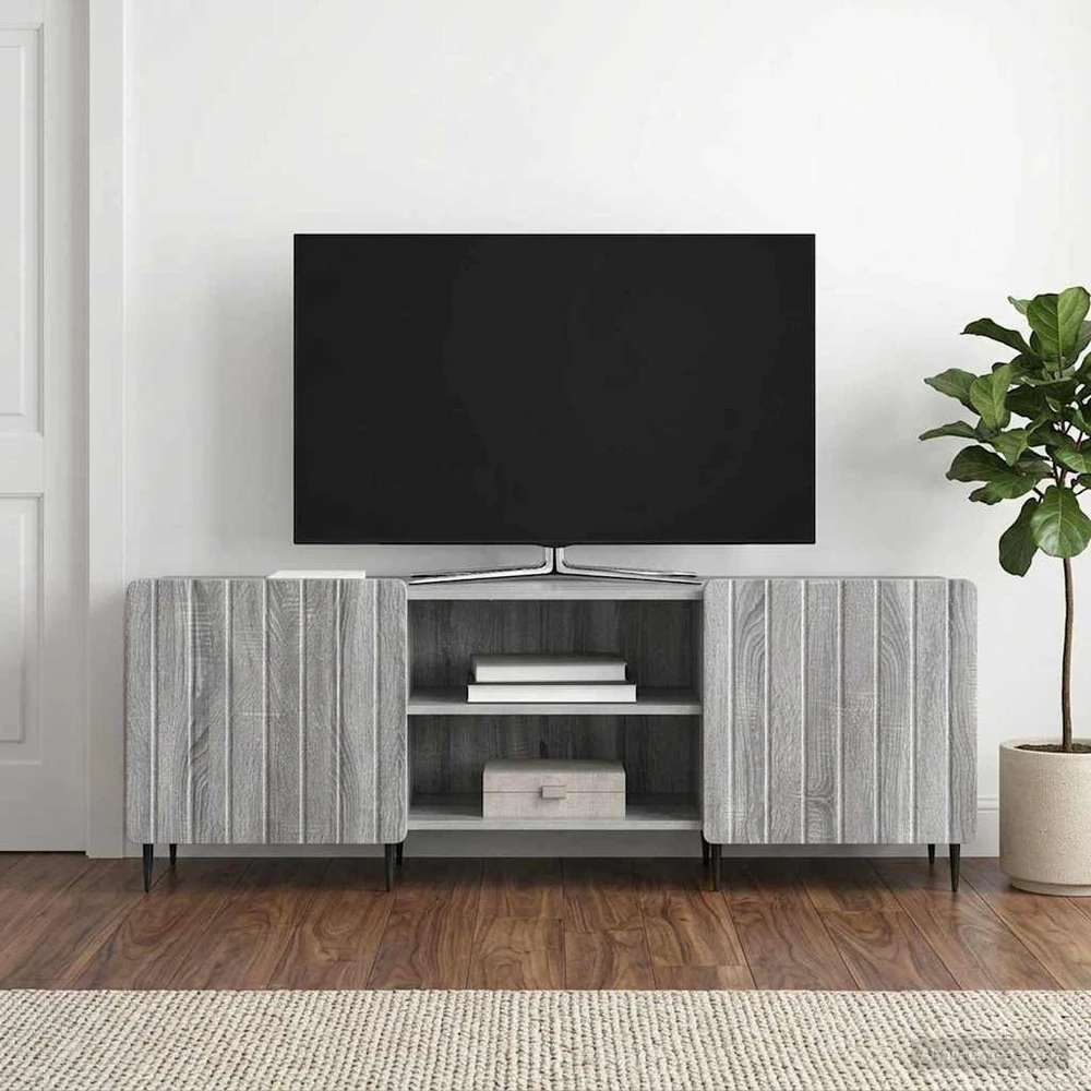 TV staliukas Televizoriaus spintelė Pilka sonoma ąžuolo 150 x 31 x 52 cm