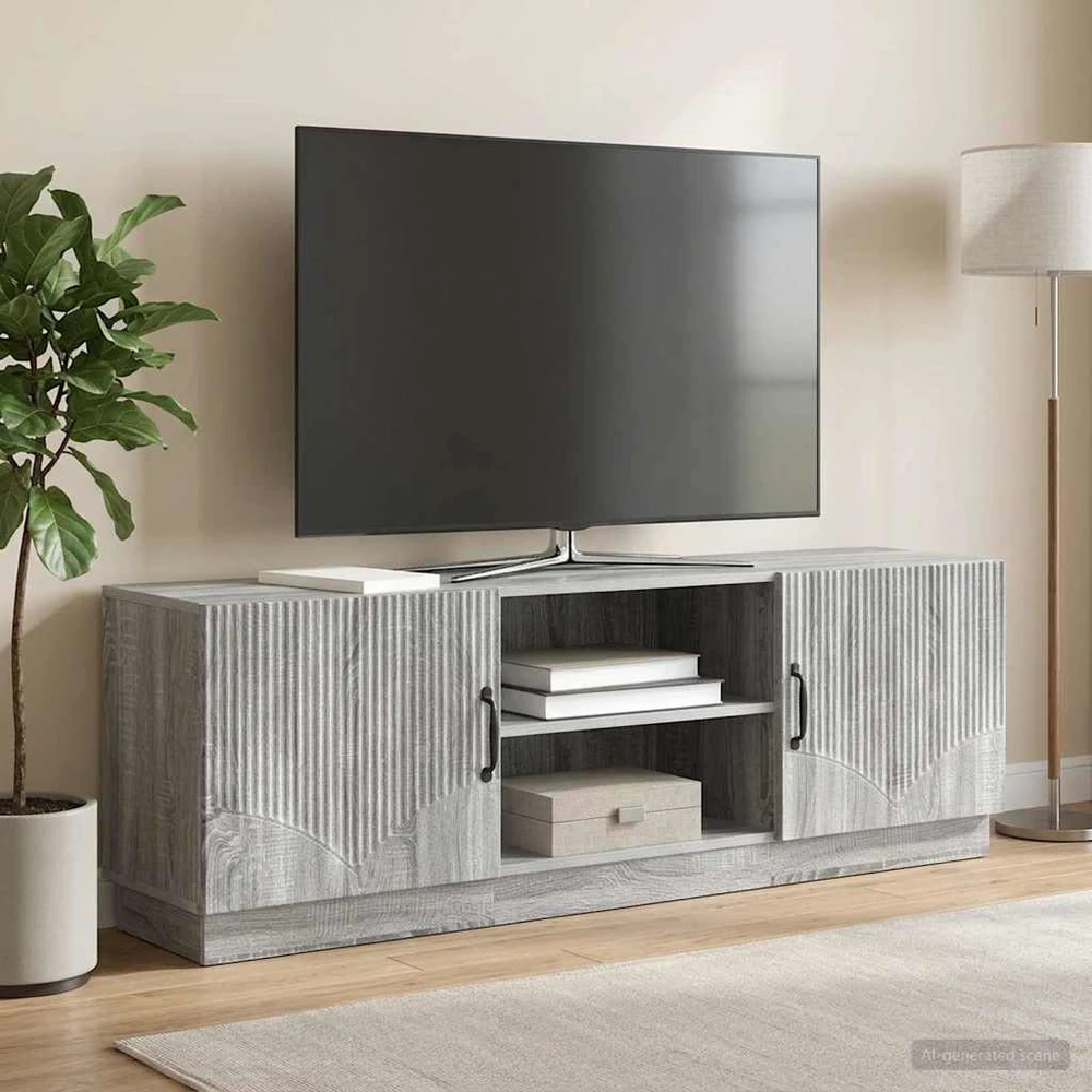 TV staliukas Televizoriaus spintelė Pilka sonoma ąžuolo 150 x 31 x 47 cm