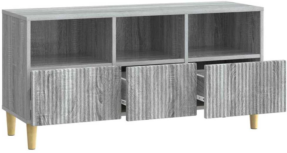 TV staliukas Televizoriaus spintelė 102 x 34,5 x 50 cm Pilka sonoma ąžuolo