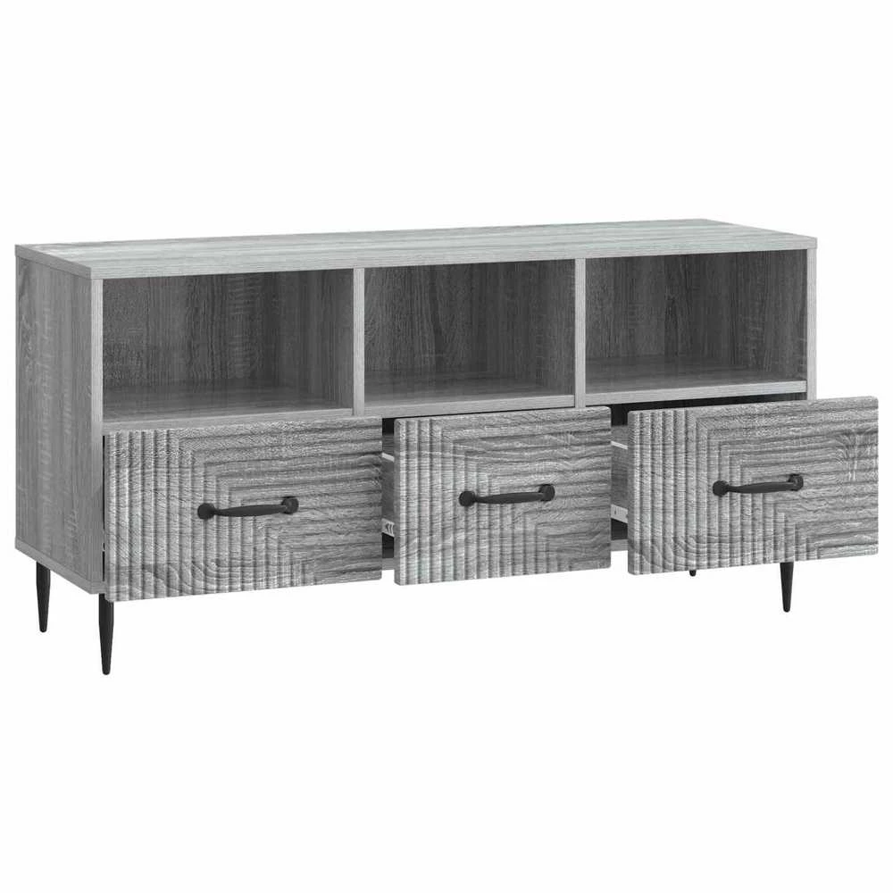 TV staliukas Televizoriaus spintelė Pilka sonoma ąžuolo 102 x 34,5 x 50 cm