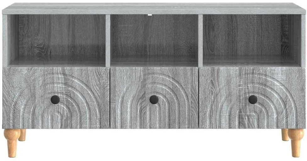 TV staliukas Televizoriaus spintelė 102 x 34,5 x 50 cm Pilka Sonoma
