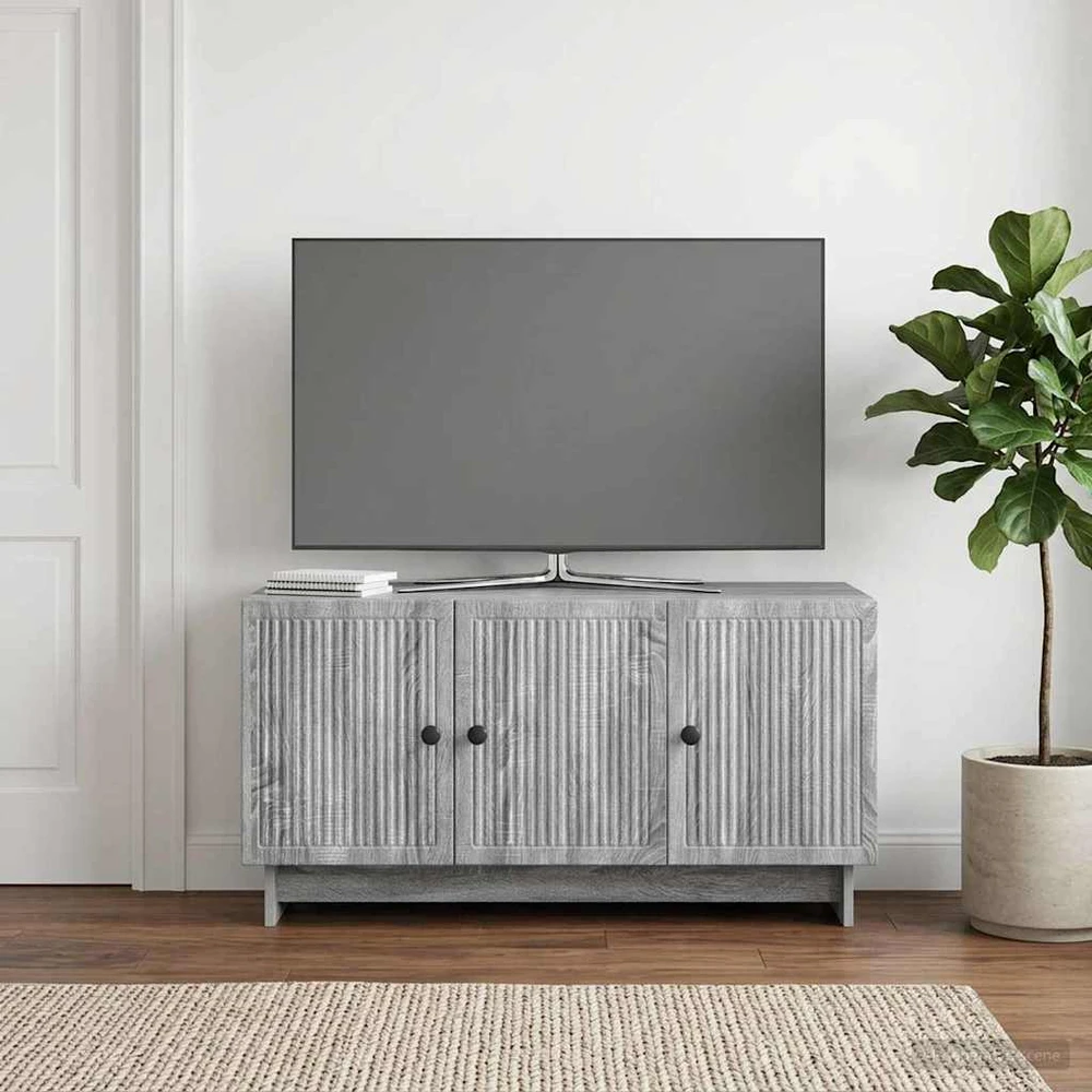 TV staliukas Televizoriaus spintelė 99 x 34,5 x 50 cm Pilka sonoma ąžuolo