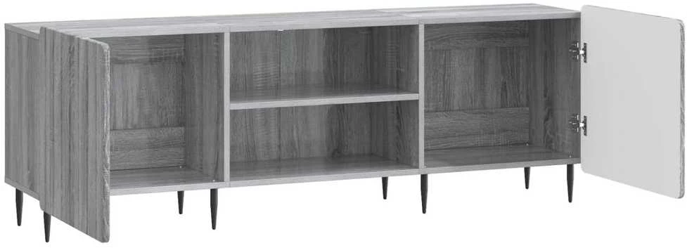 TV staliukas Televizoriaus spintelė Pilka sonoma ąžuolo 150 x 31 x 52 cm