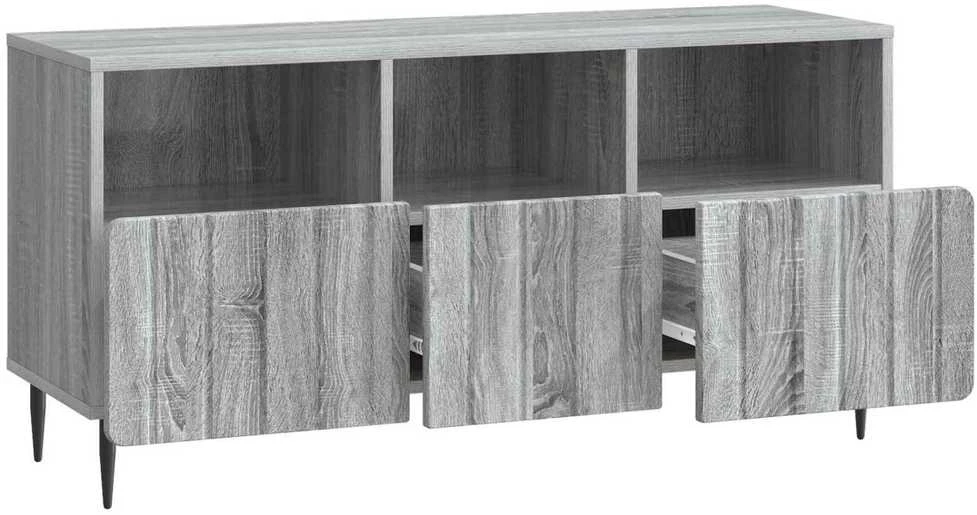 TV staliukas Televizoriaus spintelė Pilka sonoma ąžuolo 102 x 34,5 x 50 cm