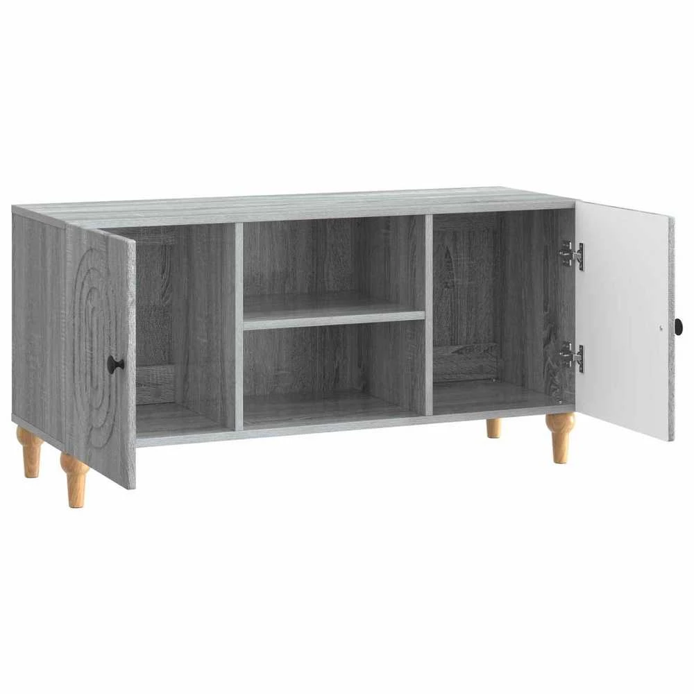 TV staliukas Televizoriaus spintelė 102 x 34,5 x 50 cm Pilka sonoma ąžuolo