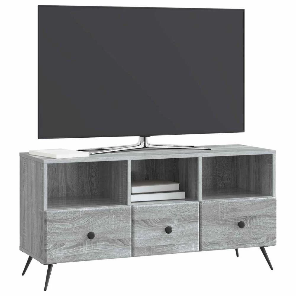 TV staliukas Televizoriaus spintelė Pilka sonoma ąžuolo 102 x 34,5 x 50 cm