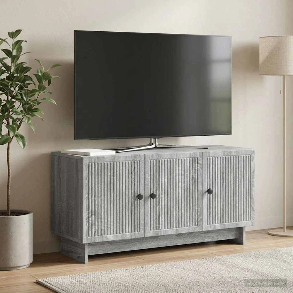 TV staliukas Televizoriaus spintelė 99 x 34,5 x 50 cm Pilka sonoma ąžuolo
