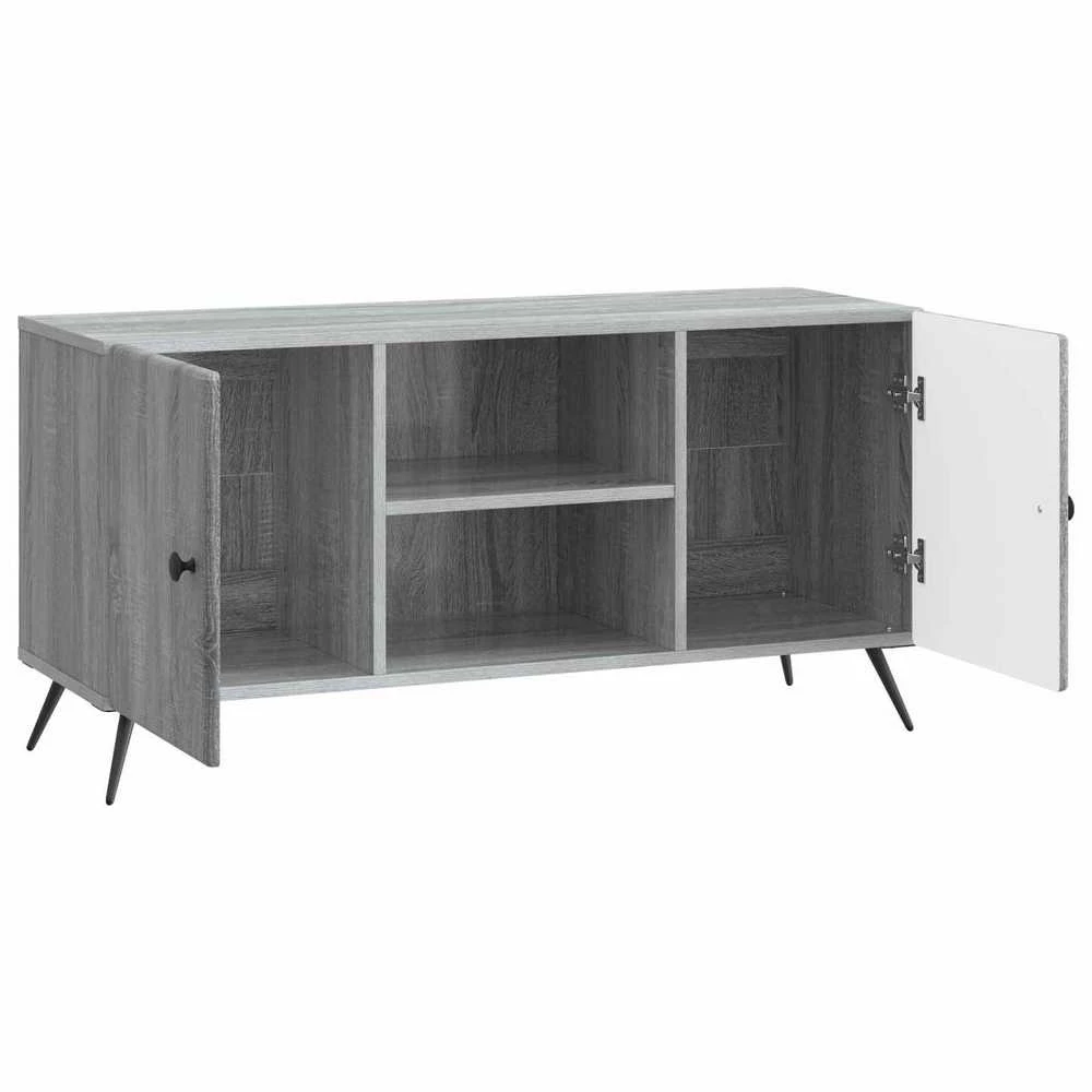 TV staliukas Televizoriaus spintelė 102 x 34,5 x 50 cm Pilka sonoma ąžuolo
