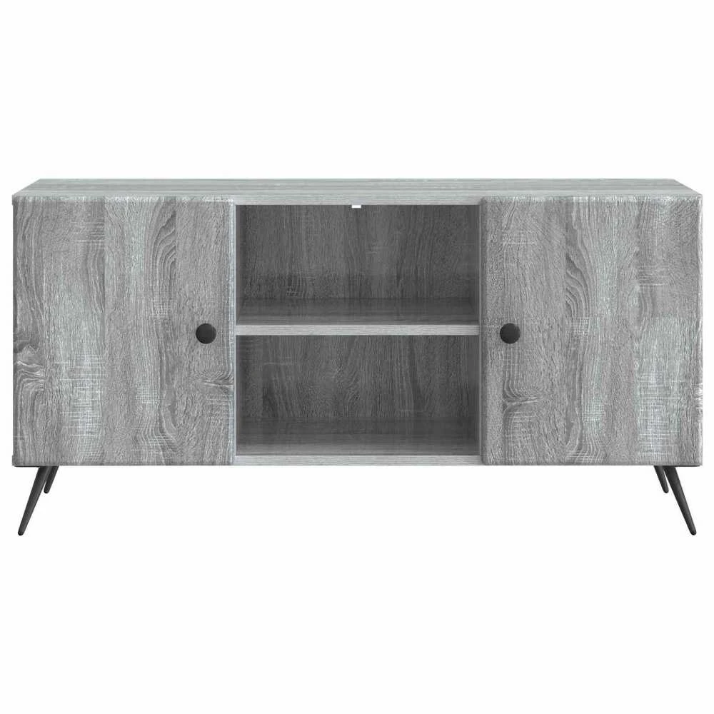 TV staliukas Televizoriaus spintelė 102 x 34,5 x 50 cm Pilka sonoma ąžuolo