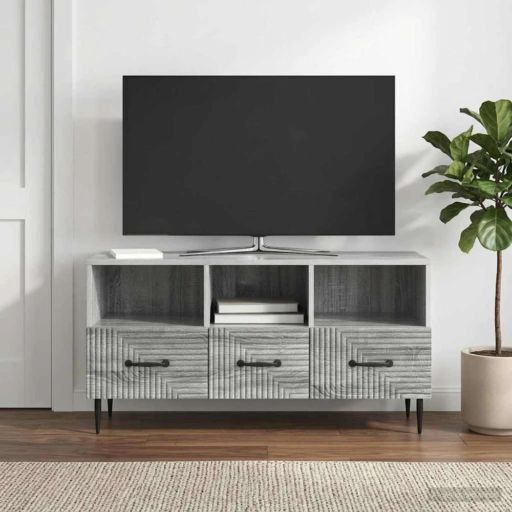 TV staliukas Televizoriaus spintelė Pilka sonoma ąžuolo 102 x 34,5 x 50 cm