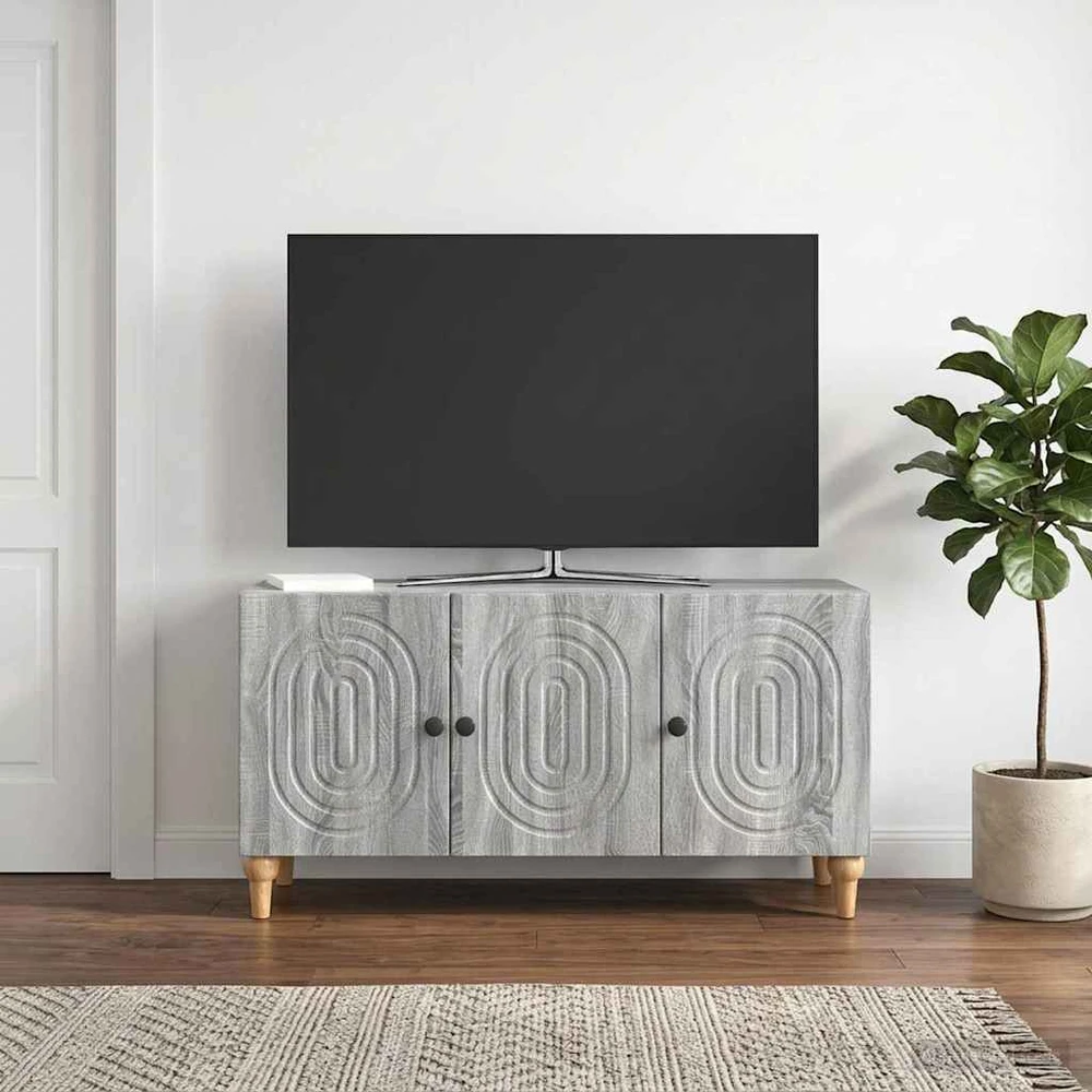 TV staliukas Televizoriaus spintelė 99 x 34,5 x 50 cm Pilka sonoma ąžuolo