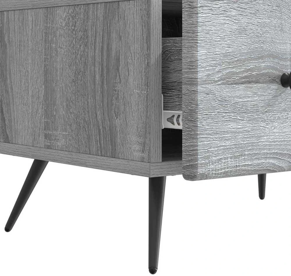 TV staliukas Televizoriaus spintelė Pilka sonoma ąžuolo 147 x 34,5 x 30 cm