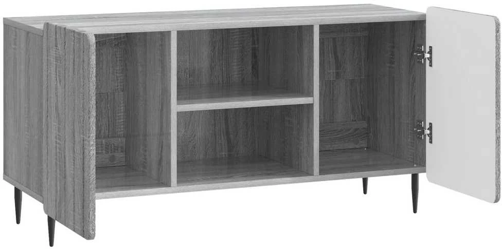 Televizoriaus spintelė 102 x 34,5 x 52 cm Pilka sonoma ąžuolo