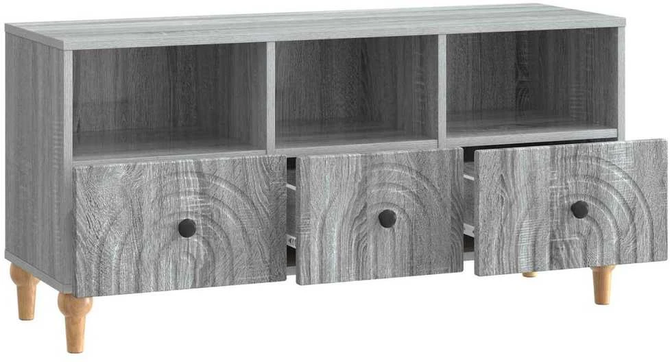 TV staliukas Televizoriaus spintelė 102 x 34,5 x 50 cm Pilka Sonoma