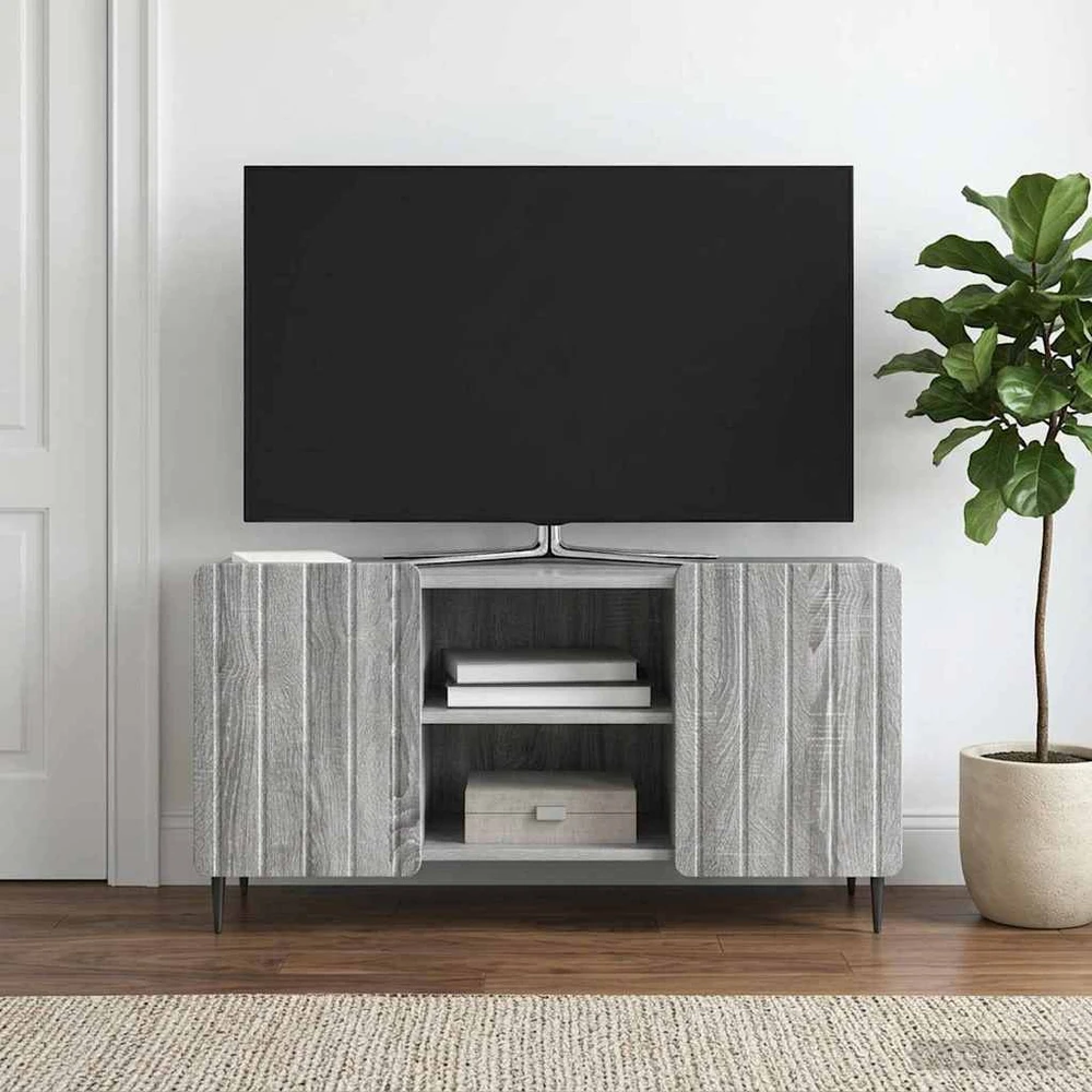 Televizoriaus spintelė 102 x 34,5 x 52 cm Pilka sonoma ąžuolo