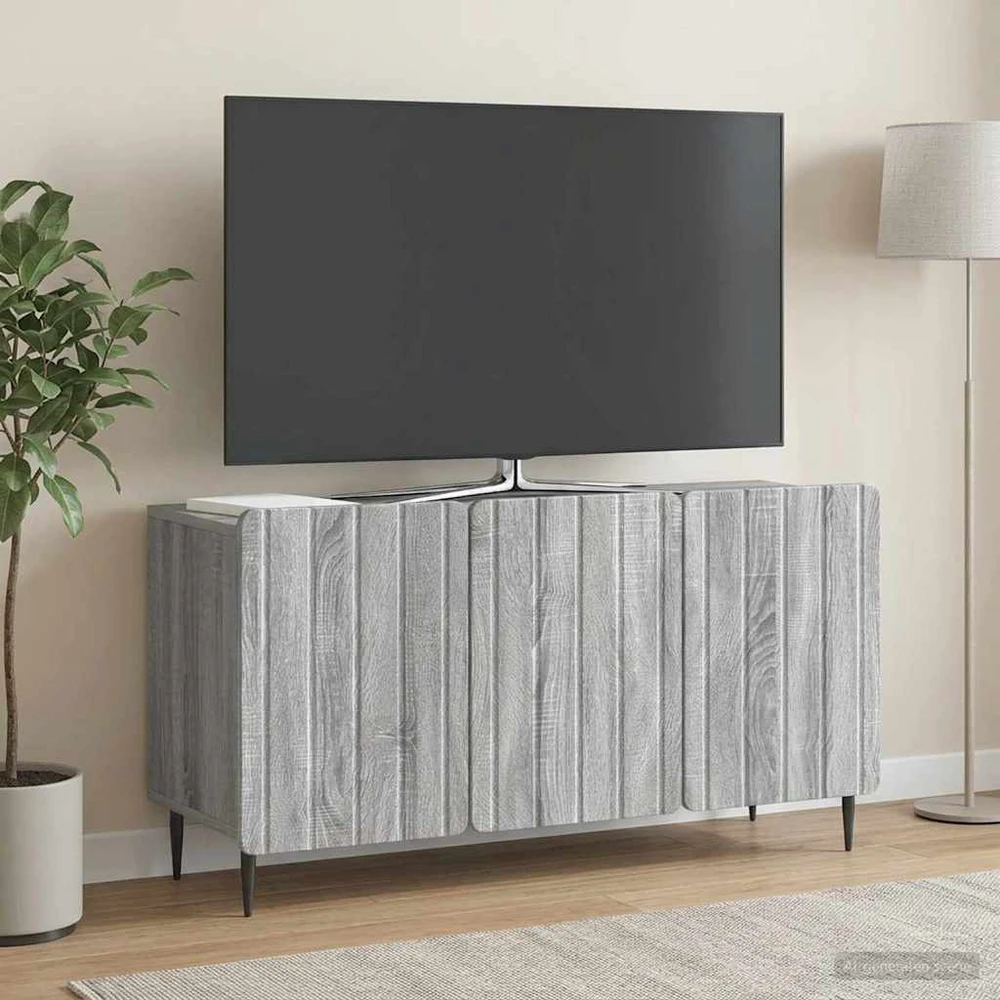 TV staliukas Televizoriaus spintelė 99 x 34,5 x 52 cm Pilka sonoma ąžuolo